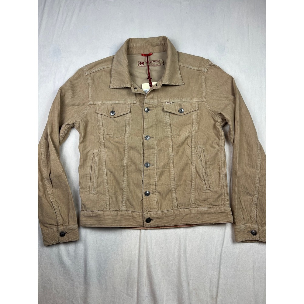 Iron and Resin Rambler Corduroy Jacket Field Tan Trucker Small 104049 NEW